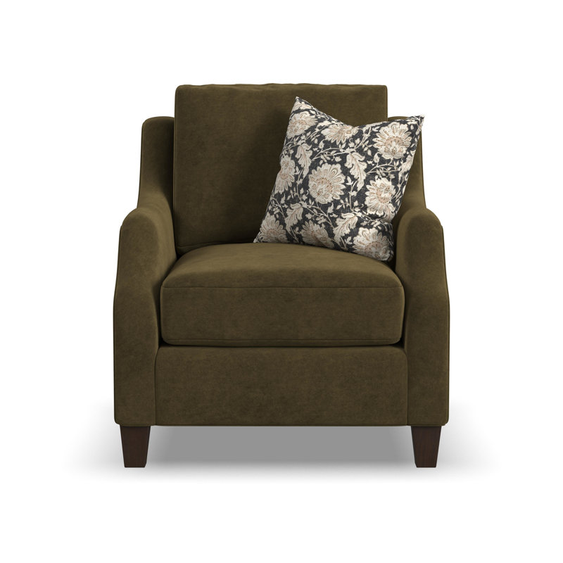 Gianna Chair, Green Polyester, No