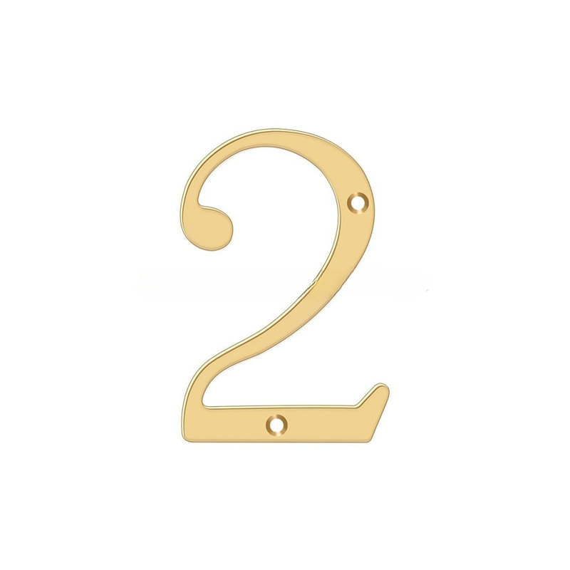 Chiffres de 4 po Deltana, Bronze huilé, 2