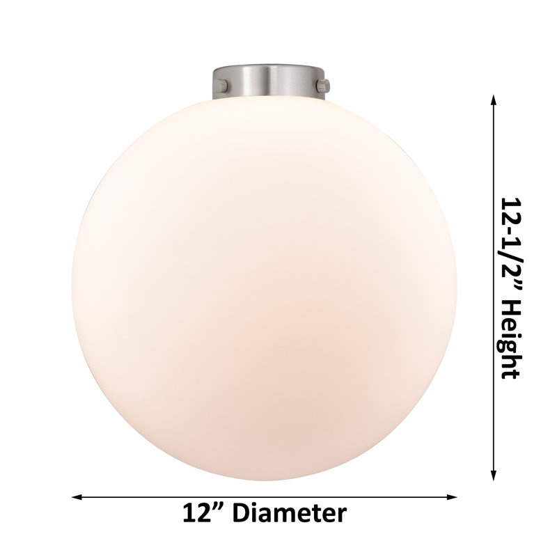 Nouveau - Mini luminaire suspendu à tige 1 lumière 8 "Alfonsa - Nouveau - 2 ampoules DEL - Finition chrome poli - Abat-jour granuleux