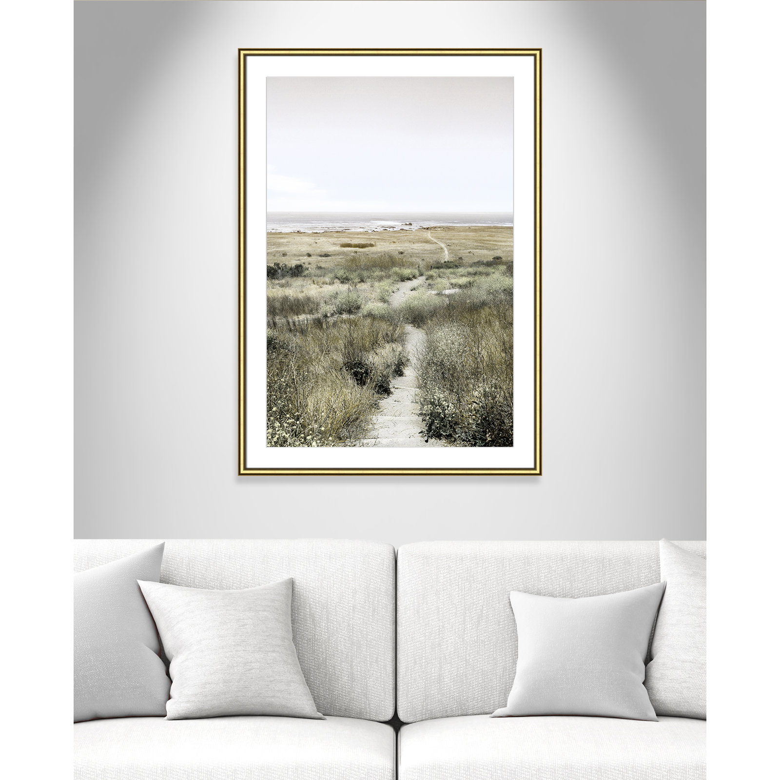 Toscani "Footpath to Paradise" Print, Gold, 30.75 W x 42.75 H x 0.88 D