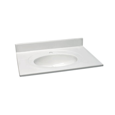 Cultured Marble Vanity Top with Backsplash