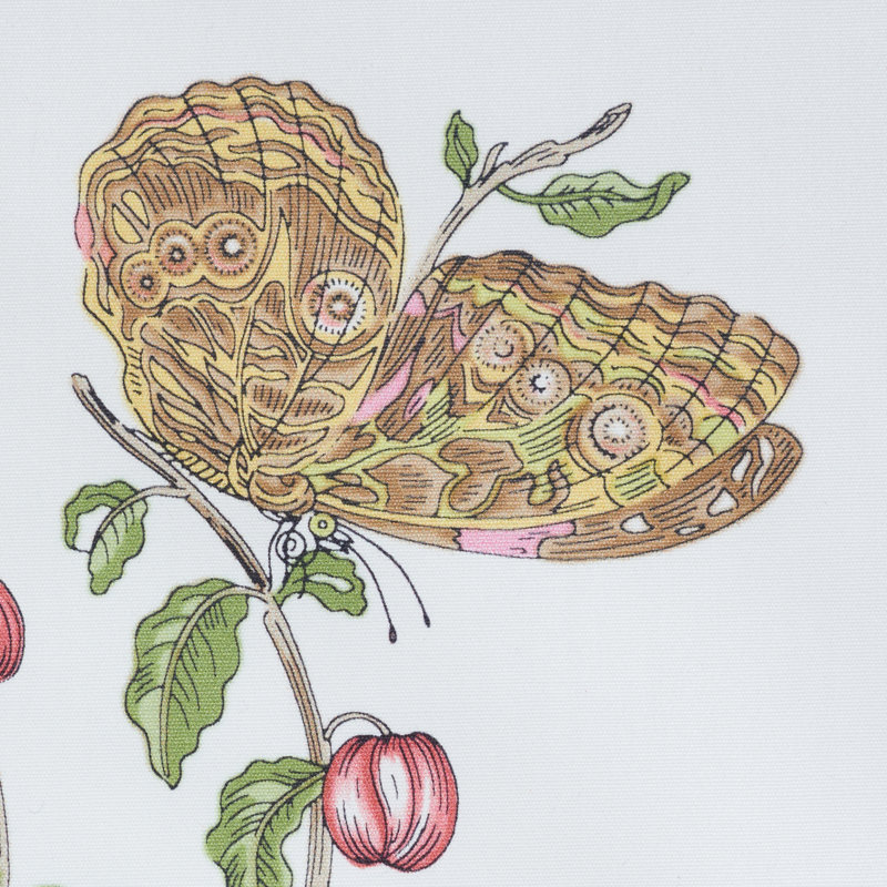 Baudin Butterfly Chintz Fabric, Blush