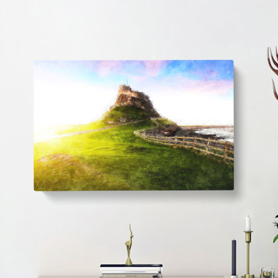 Holy Island Lindisfarne - Wrapped Canvas Painting