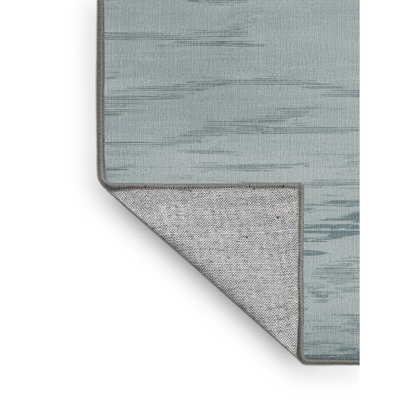Tapis abstrait gris lavable à la machine, Carré 3 pi
