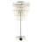 Modern Chrome Table Lamp with Clear Acrylic Decor Three Tier Waterfall Design by