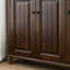 Armoire de rangement pour chaussures en bois massif 18 paires