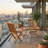  Pellerin Teak Wood Outdoor Folding Dining Side Chairs