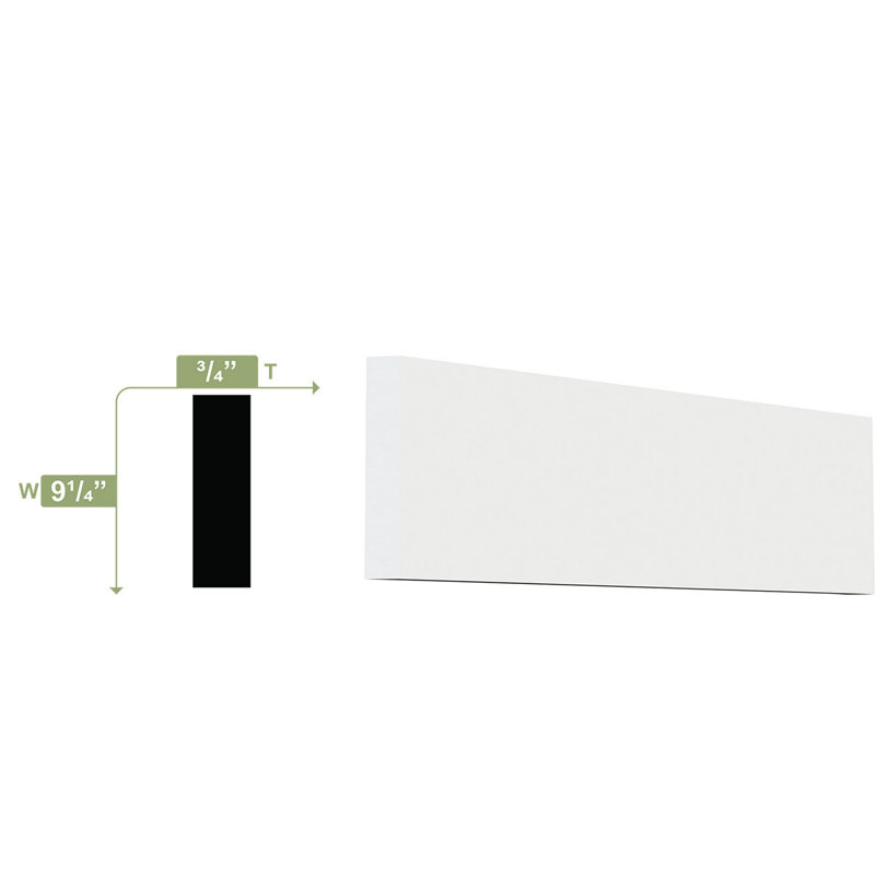 Moulure de coin H 9 1/4 po x l 96 po x P 3/4 po