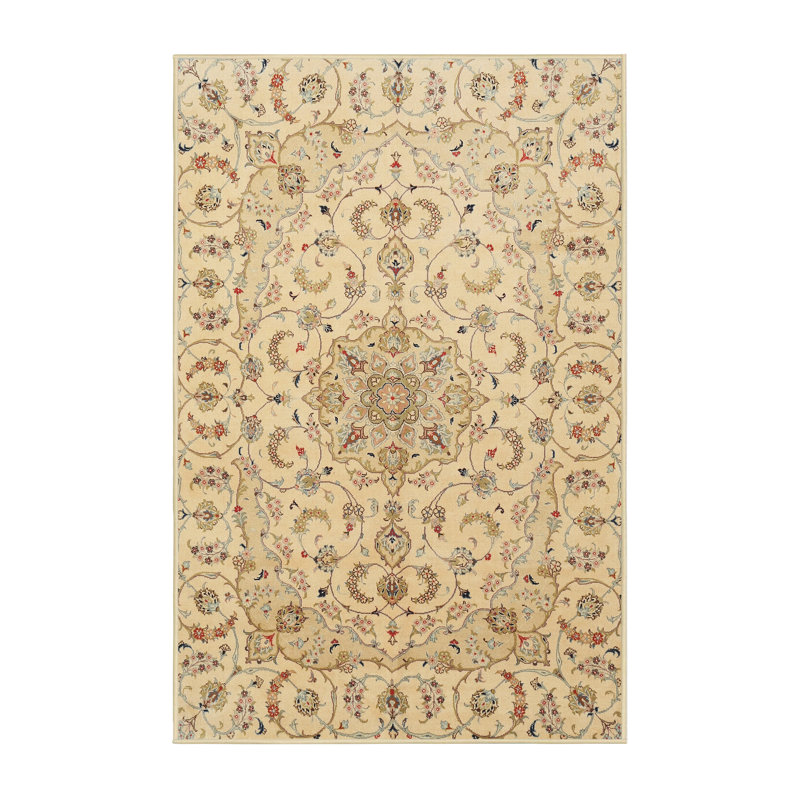 Tapis brun/gris/beige traditionnel, Rectangle 5 pi x 8 pi