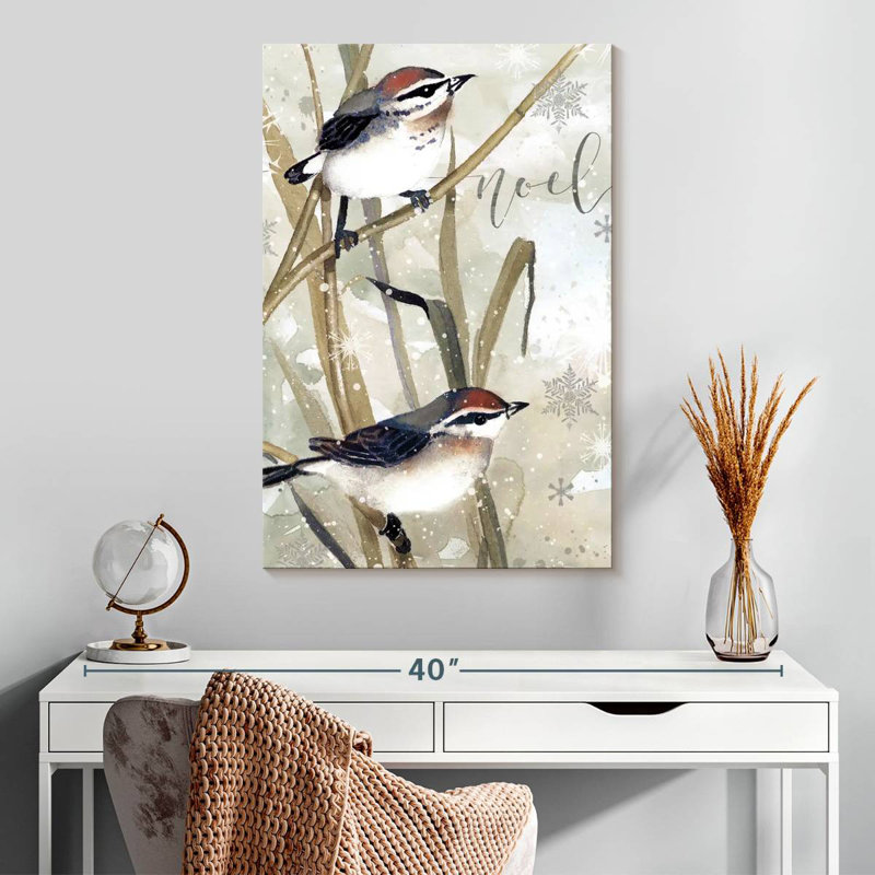 Lelend Winter Birds Noel, 30" H x 20" W
