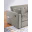 Causeuse convertible en velours côtelé de 57 po de largeur avec porte-gobelets, ports USB, pochettes pour magazines, coussins, capitonnage-717076534