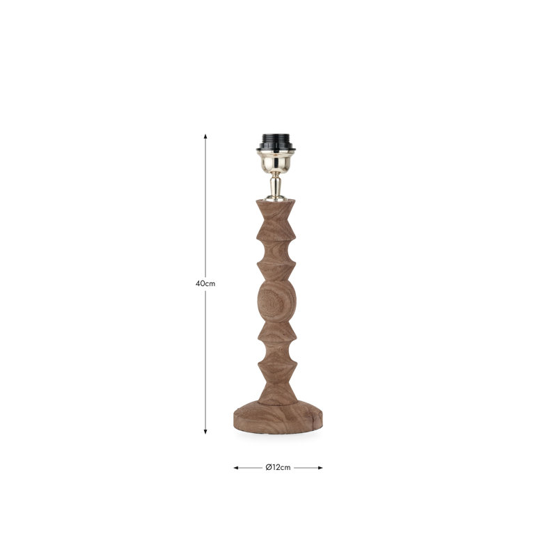 Lamp Base Lamp, 40cm H x 13cm W x 13cm D
