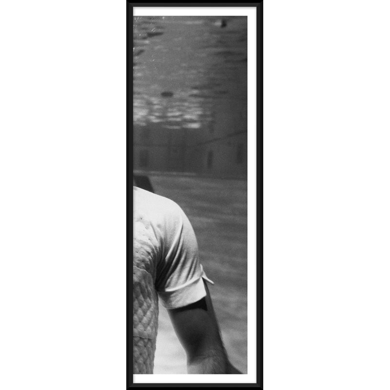 Man Underwater Giclee Print by Leonard Nones, Black Framed Paper, 37" H x 39" W x 1.75" D