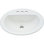 Proflo 16.5'' White Vitreous China Oval Bathroom Sink with Overflow