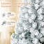 Arbre de Noël régulier vert / blanc en PVC artificiel-693136280