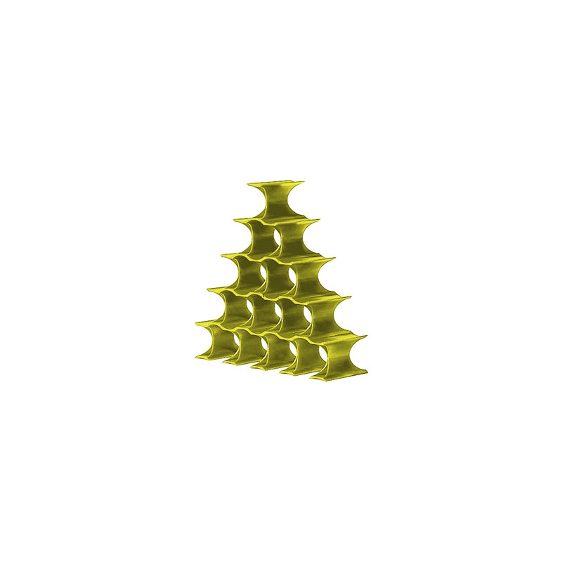 Infinity 10 Bottle Tabletop Wine Bottle Rack, Yellow