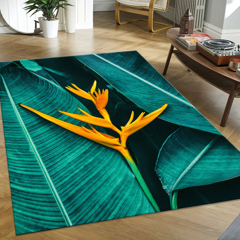 Vibrant Bohemian Style With Pile Soft Printed Rug Perfect for Adding a Splash of Color to Any Room in Your Home