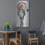  «Zebra On Grey» par Heather Gauthier, art mural en métal, 24 po x 48 po-1144490120