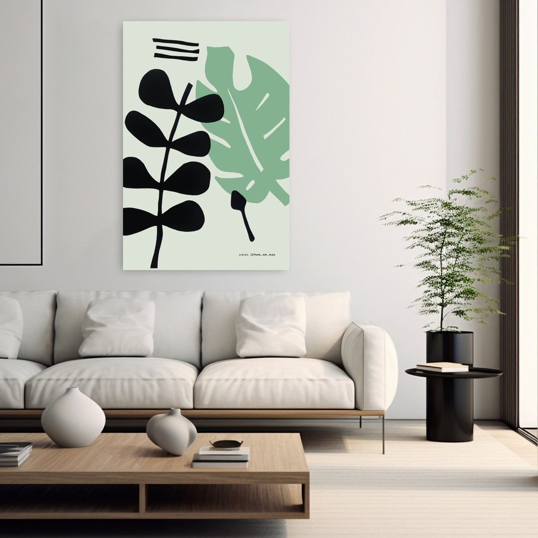 Contemporary Art Abstract Contemporary Minimalist Flower Nature Art