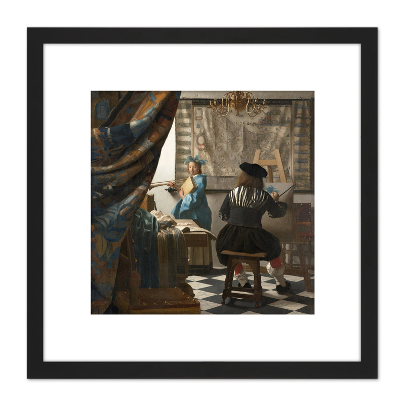 Jan Vermeer The Art Of by Johannes Vermeer - Single Picture Frame Painting