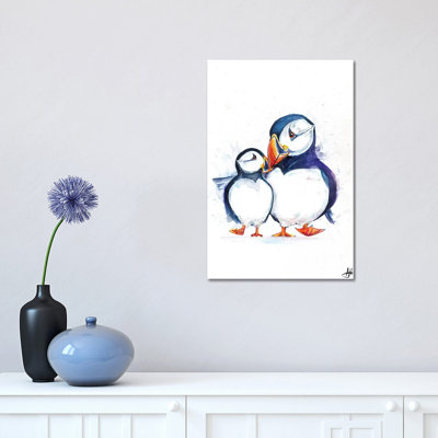 Parading Puffins by Marc Allante - Wrapped Canvas Gallery-Wrapped Canvas Giclée