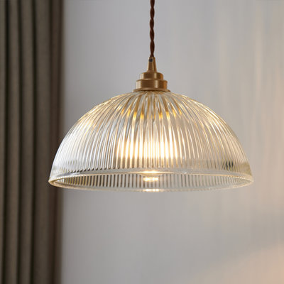 Luminaire suspendu en verre antique