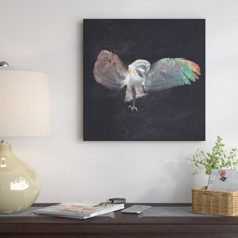 Ugla, impression sur toile tendue, H 12 po x l 12 po x P 1,5 po
