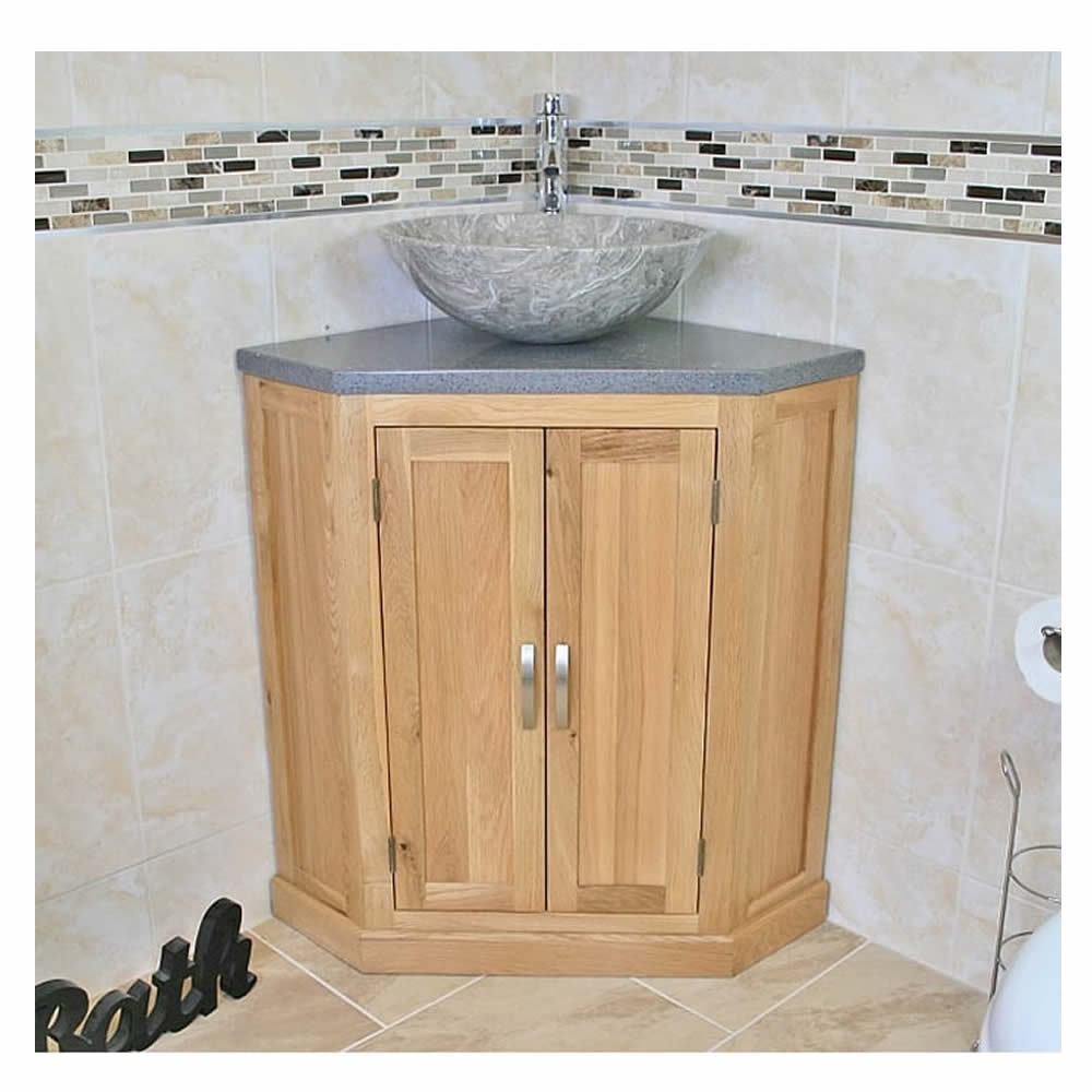 Delapena Free-Standing Corner Vanity Unit