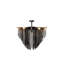 Small Leather Fringe Chandelier-96123448