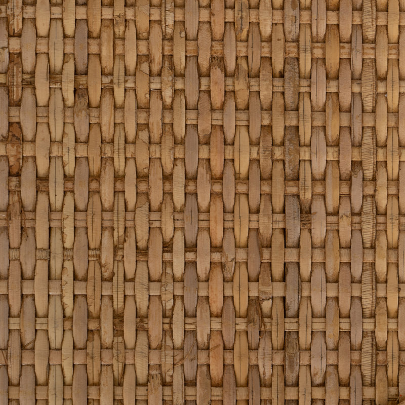 45cm W Bamboo / Rattan Shelving Unit
