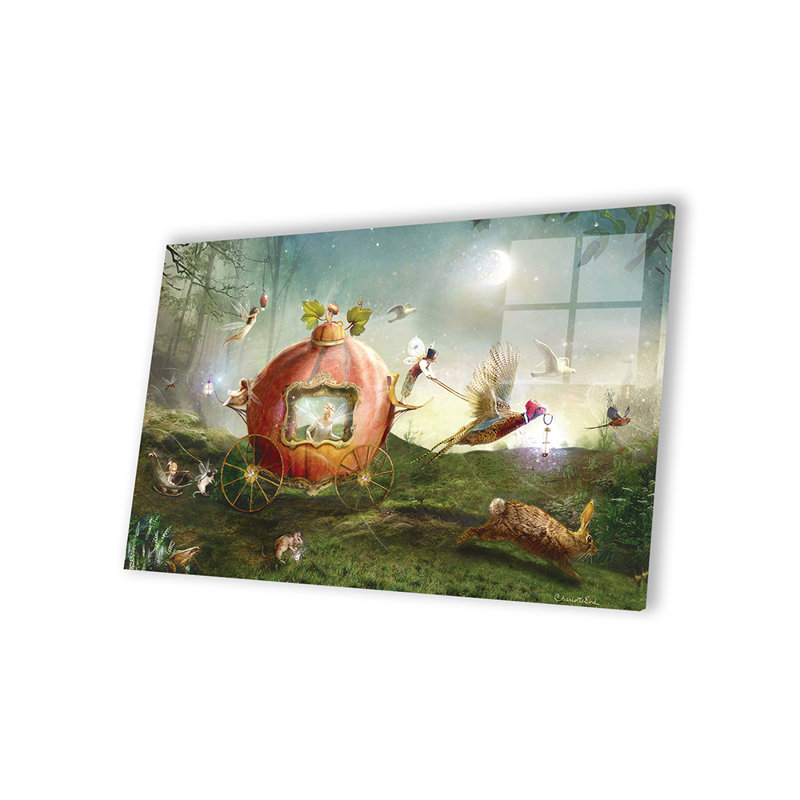 " Moonlit Procession " by Charlotte Bird, 16" H x 24" W x 0.25" D