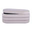 Banc en velours taupe avec rangement