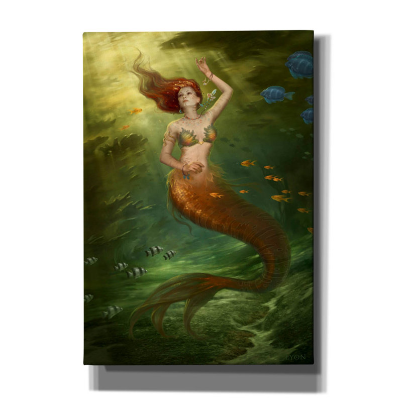 «Underneath it All» par Howard Lyon, art mural sur toile, L 18 po x H 26 po x P 0,75 po