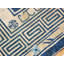 Square Shape Antique Ivory Chinese Dragon Design Peking Rug
