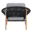 Chaise longue d'extérieur en osier de style Papasan, osier avec coussin, ensemble de 1-1411541825