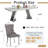 Modern Faux Marble Dining Table Set, Luxury 70.8" Dining Room Table with Velvet Upholstered Chairs, Luxurious Kitchen Table with Lightning Stainless Steel Pedestal, Rectangle Dining Table Set-1386155013-1386155010-1386155015