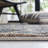 Mastin Natural Fiber Hand Woven Wool/Jute Geometric Rug in Beige/Charcoal-1709760390
