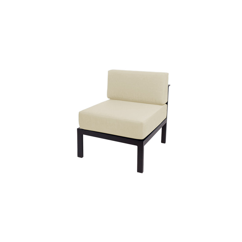 Belmar Armless Middle Sofa Section, Light Gray