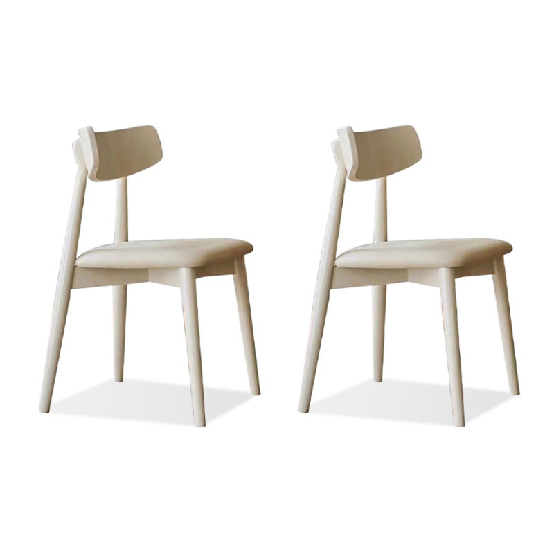 Ensemble de 2 chaises d'appoint Modern Beige