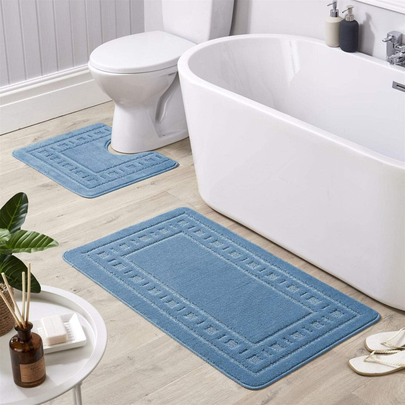 Non-Slip Bath Mat, Blue