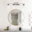 Luminaire de salle de bain 4 lumières à intensité variable, lumières de meuble-lavabo à intensité variable 5CCT, applique murale moderne en cristal à DEL avec bulles transparentes 3000K / 3500K / 4500K / 5000K / 6000K-59801623
