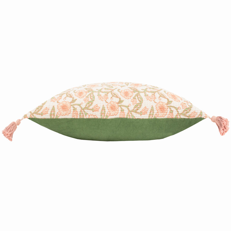 Delphine Floral Rectangular Cushion, Pink