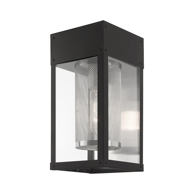 Araly Stainless Steel Wall Light, 12" H x 6.75" W x 6" D