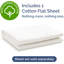 Drap en coton 400 fils - Drap rafraîchissant, respirant et doux-103254617-103254614