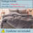 LISSTHER American Solid Color Duvet Cover Bedding Set-129803722