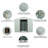 8Ft X 4Ft Outdoor Metal Storage Shed With Metal Foundation White-121324811