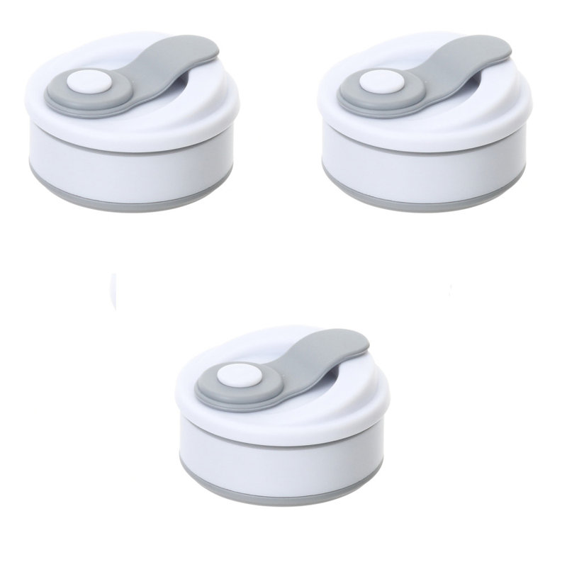 Bouteille d'eau incassable, Gris, Ensemble de 3, 14 oz