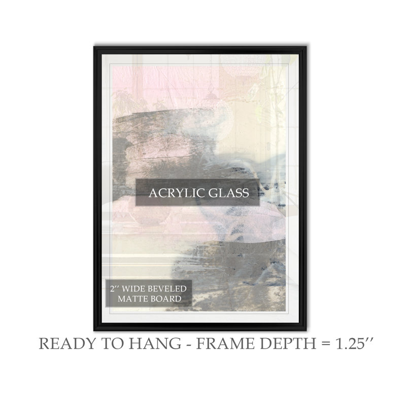 " Sweet Calm I ", 18.5" H x 24.5" W x 1.5" D, Black Framed