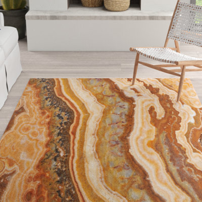Kittie Abstract Hand Woven Area Rug