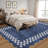 Scalloped Area Rugs Modern Bordered Accent Carpet,Non-Slip Floor Cover,Stain-Resistant Indoor Mat for Bedroom,Kitchen,Living Room-620051062-620051071